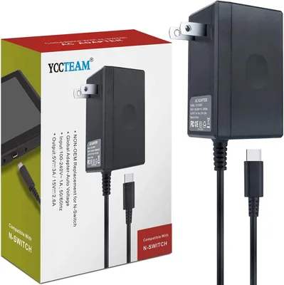 45W Charger for Nintendo Switch OLED - YCCTEAM Fast Charging Kit