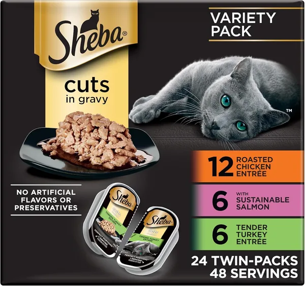 Sheba Perfect Portions Wet Cat Food Cuts in Gravy