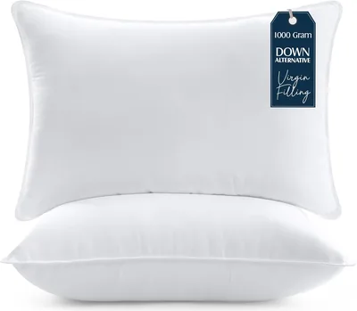 Utopia Bedding Kymla Sängkymningar (Set av 2), 50x70 cm Sängkymningar, Luxus Plush Sömnskymningar för Rygg, Tärn och Sidad Sömnare - 10% Avrundning