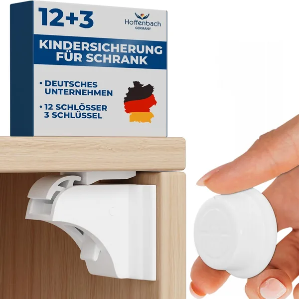 Hoffenbach Magnetic Child Lock 12 Locks + 3 Keys