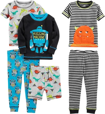 Conjunto de Pijama Confortável de Algodão Simple Joys by Carter's para Meninos