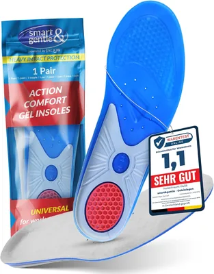 Insoles Orthotiques Premium - Réduction de la Pression Excesive et Amélioration du Confort pour la Vie Quotidienne, le Sport et le Travail, Taille 48/49
