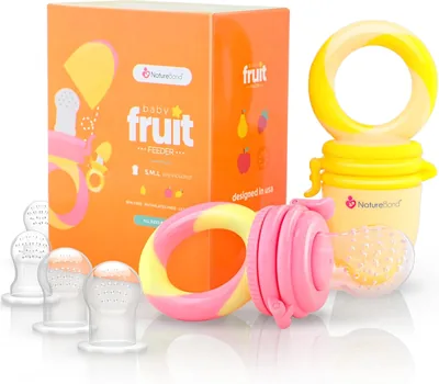 NatureBond Baby Food Feeder/Fruit Feeder Pacifier (2 Pack)