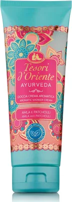 Tesori d'Oriente - Ayurveda Shower Cream with Notes of Amla and Patchouli, Gently Cleanses the Skin 