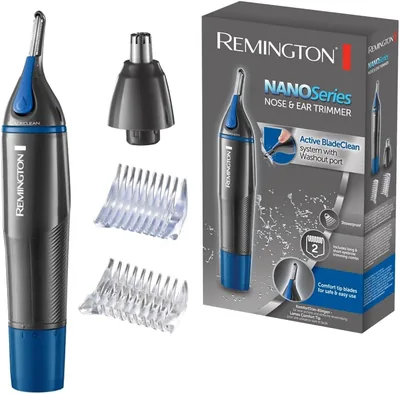 Remington NE3850 Nano Serier [Antimikrobell] Nastrimmer (Dubbelhändig rotaterande huvud, eyebraucomb, enkel reiniging)