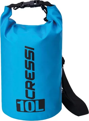 Borsa impermeabile CRESSI Dry Bag con chiusura a rullino, tracolla e cerniera, ideale per spiaggia, immersione, sport acquatici