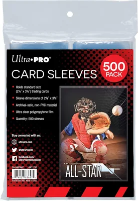 Ultra PRO Clear Card Sleeves (500 Pack) for Standard Trading Cards
