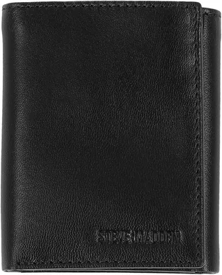 Cartera triple de piel para hombre Steve Madden con ventana de identificación - Mejor Oferta