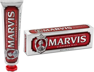 Marvis Kaneel-Menthe Tandpasta 85 ml | Plaque vermindert, tandbederf voorkomt, fluoride, langdurige frisse adem, irriterend