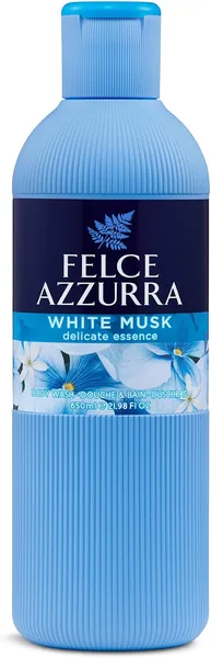 Felce Azzurra - Bagno Schiuma Detergente Idratante con Profumo di Muschio Bianco, Note Floreali di Rosa