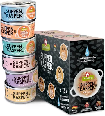 GranataPet Soup Casper Multipack, 70 g | ohne Getreide, ohne zugesetzter Zucker, extra Hydration, Made in Deutschland
