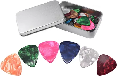 Picks pour guitare acoustique 32 pièces - Celluloid - Best Deal