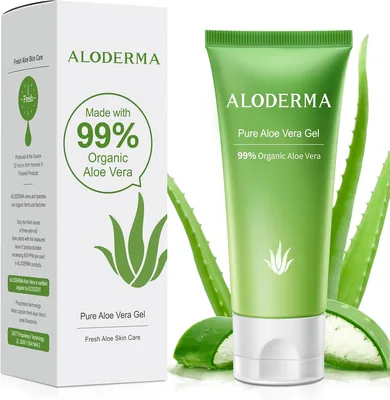 Aloderma Organic Aloe Vera Gel - Pure & Paraben-Free - Best Deal