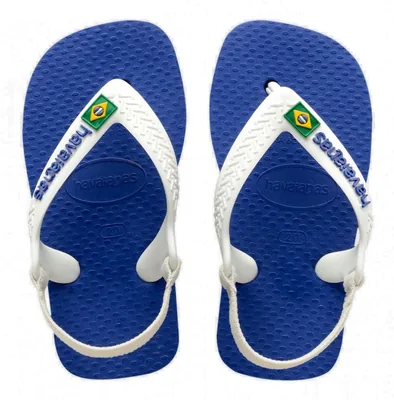 Chinelo Havaianas Baby Brasil Logo Rosa Cristal - Melhor Preço