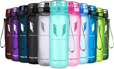 Super Sparrow Bottiglia Sport & Antilegamento per Bambini - 350 ml/500 ml/750 ml/1 L/1,5 L - Senza BPA