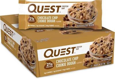 Quest Chocolate Chip Cookie Dough Protein Bar (12 Count) Best Deal
