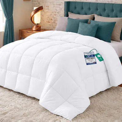 Duvet Utopia Bedding Chaud sans Couvert, 220 x 240 cm, 370 g/m², Blanc | Épais et moelleux
