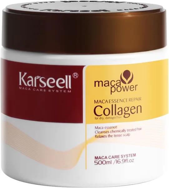 Karseell Collagen Hair Treatment Deep Repair Conditioning Argan Oil Collagen Hair Mask Essence for Dry Damaged Hair All Hair Types