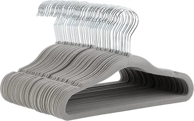 AmazonBasics Samtbezug, 50er-Pack, Grau