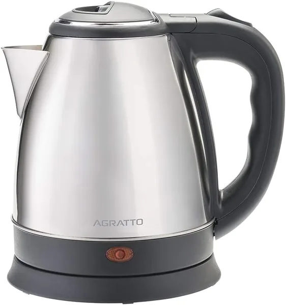 Agratto 784 - Chaleira Elétrica Inox, 220V, 1,8L, Preto/Inox - Melhor Preço