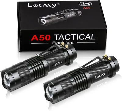 LETMY Tactical Flashlight, Super Bright LED Mini