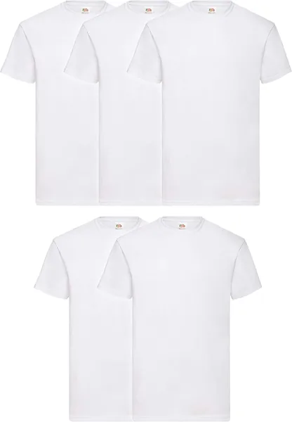Magliette Fruit of the Loom - Iconiche, Leggere in Anello, 5 Pack, Maglietta Uomo - Miglior Affare
