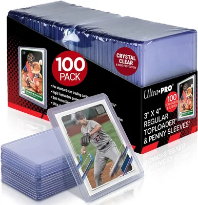 Ultra PRO 3" x 4" Clear Toploaders & Sleeves Bundle (100ct)