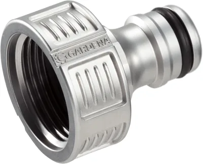GARDENA Premium Tap Connector, 26.5 mm (G 3/4 inch), Metalvattensansamling med utstrålning mot vatten, frosttackt
