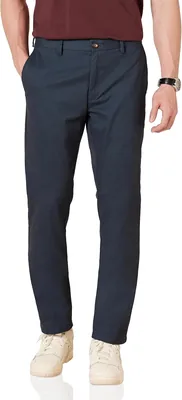Pantalón chino ajustado resistente a las arrugas, sin pinzas, para hombre Amazon Essentials