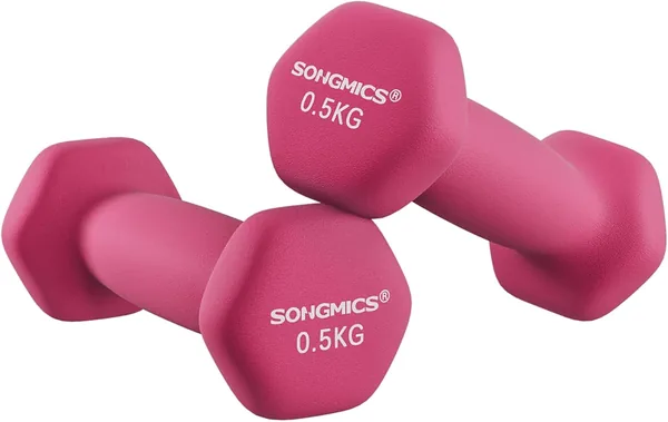 SONGMICS Set of 2 Hex Dumbbells