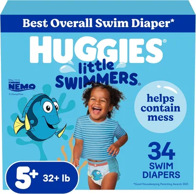 HUGGIES Swim Diapers Size 5-6 Large 34 ct Best Deal