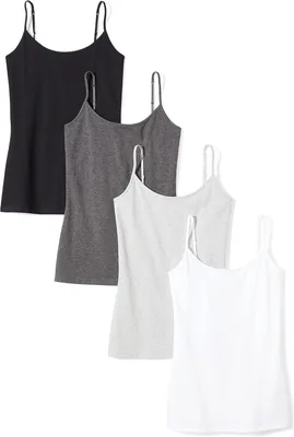 Essentials Women's Slim Fit Camisole 4-Pack