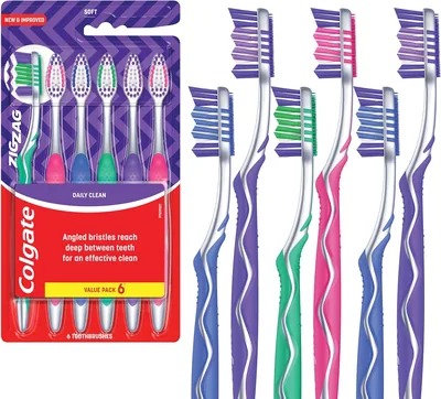 Colgate Zig Zag Manual Toothbrush - Pack of 6