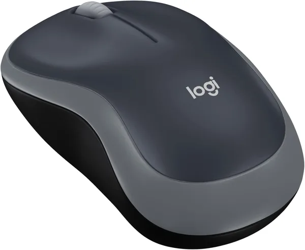 Logitech M185 Wireless Mouse 12-Month Battery Life 1000 DPI Optical Tracking Compatible with PC Mac Laptop Gray