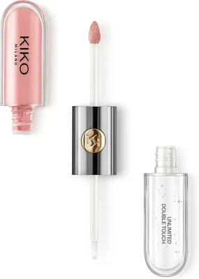 KIKO Milano Liquid Lipstick Double Touch 101, Finition Brillante, Tenue jusqu'à 12h, Couleur de Base Non Transfertée - 6% de réduction
