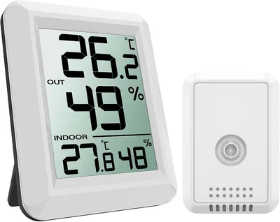 ORIA Digital Thermometer & Hygrometer, 100m Reichweite, °C/°F