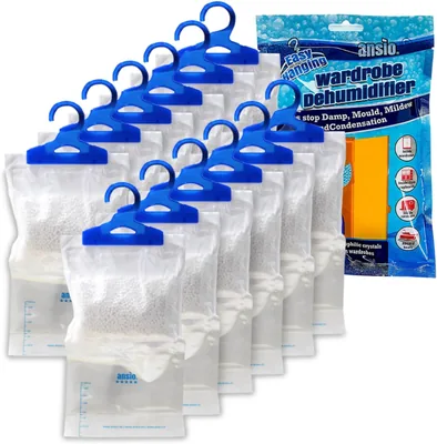 ANSIO Wardrobe Dehumidifier Bags Pack of 12 Best Deal