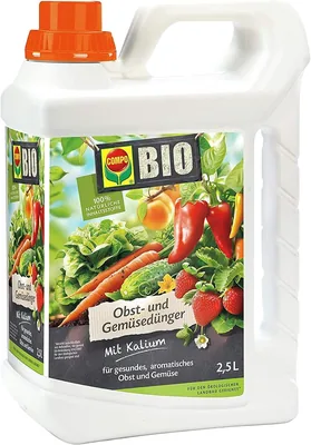 COMPO Organischer Frucht- und Gemüse dünger - Organische Flüssigdünger für Obst und Gemüse - Kaliumdünger - 2l