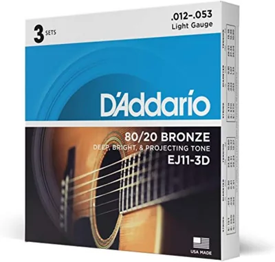 D'Addario 80/20 Bronze Acoustic Guitar Strings