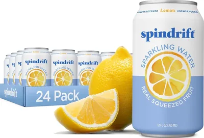 Spindrift Lemon Sparkling Water - 24 Cans Best Deal