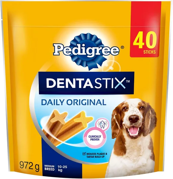 PEDIGREE DENTASTIX Oral Care Original Adult Dog Treats - for Medium Breeds