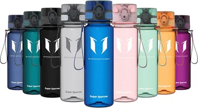 Sparrow Waterflask Sport 500ml / 750ml / 1L - BPA-Fritt - Idrottsflask 1-Klicka | Lekkefri, Dishwasher Sänt,
