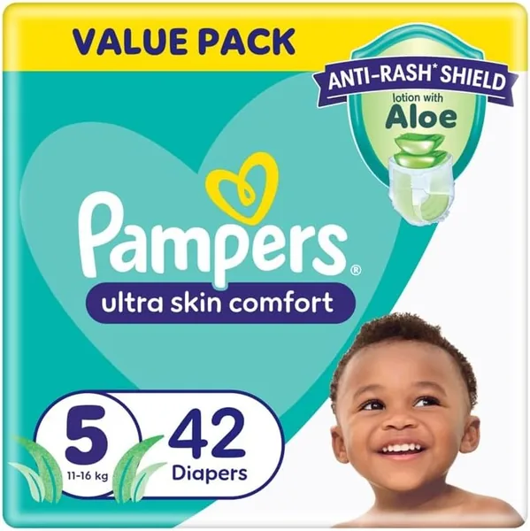 Pampers Anti-Rash Shield Diapers - Size 1, 76 Count, Lotion with Aloe Vera (27% Off)