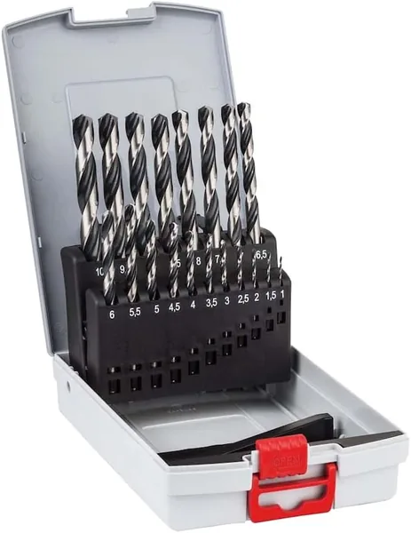 Bosch Professional HSS PointTeQ Twist Drill Bit Set (for Metal, ProBox, Drill Driver Accessory), Pack of 19