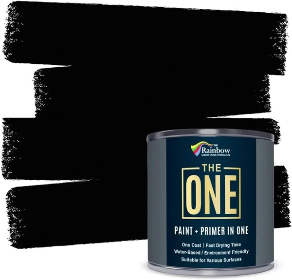 THE ONE All-In-One Paint & Primer - Black Matt, 250 ml