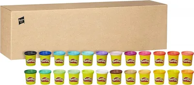 Play-Doh - 24 pots de pâte à modeler colorée - 84g chacun multicolore