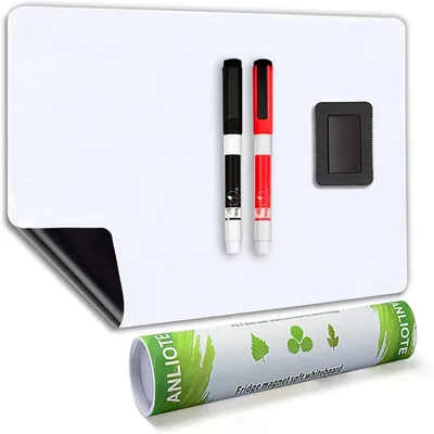 ANLIOTE Magnetic Fridge Whiteboard - 20"x13"