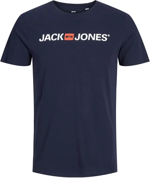 JACK & JONES mens Jjecorp Logo Tee Ss Crew Neck Noos Slim Fit T-Shirt