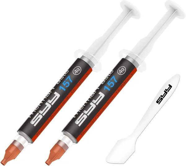 Thermique SYY 8g Kit Facile d’Application Puisse de la Thermopaste pour IC/CPU/Loupes de Refroidissement Matçriel d’Interface en Carbone de Haute Performance
