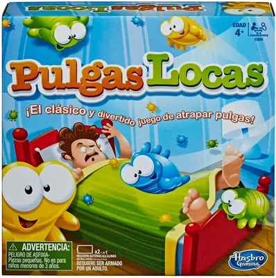 Hasbro Gaming Pulgas Locas - Juego de Mesa para 2-3 Jugadores